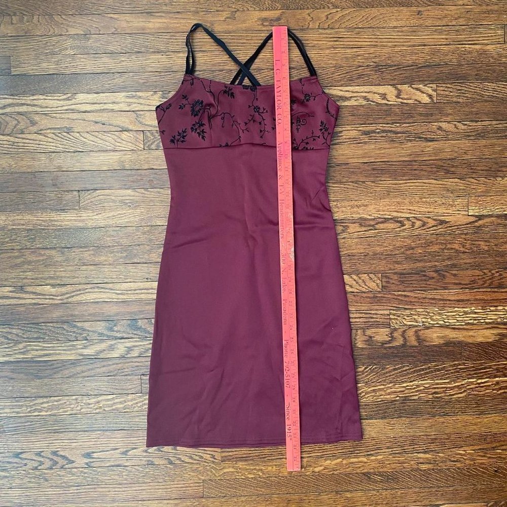SOLD ❣️
Vintage burgundy wine bodycon dress - Picture 5 of 6